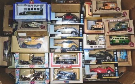 Lledo and Matchbox die cast vehicles, to include Darling Buds of May, classic car, view vans, Models of Yesteryear 1912 Ford Model T, etc. (1 box)