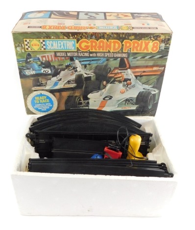 A Scalextric Grand Prix 8 slot car set, C559, boxed.