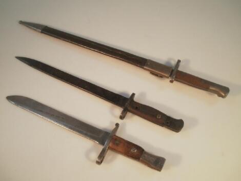 A Ross Rifle Company Quebec patented 1907 military bayonet