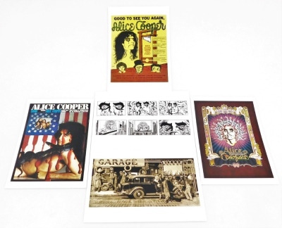 An Alice Cooper 'Old School' box set, containing four CDs, DVD, 12" LP, 7" single, hardcover yearbook, reproduction ticket stub, etc., contained in a presentation box. - 7