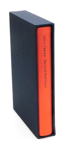 O'Brien (Edna). The Little Red Chairs, quarter red leather bound hardback, signed limited edition 93/100, published by Faber and Faber, London 2015, with slipcase and outer brown paper packaging.