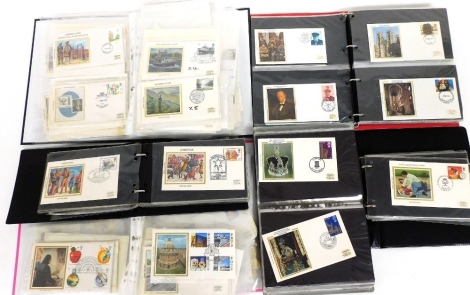 Six albums of first day covers, various issues and dates, mainly 1980s.