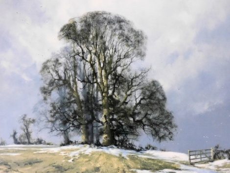 David Shepherd. Melting Snow, signed print, 52cm x 80cm.