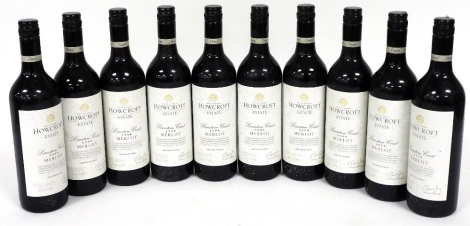 Various red wine, Halcroft Estate 2006 Merlot, 75cl. (10 bottles)