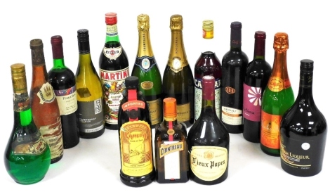 Various bottles of wines and spirits, to include Oudinot 2002 Champagne, etc. (a quantity)