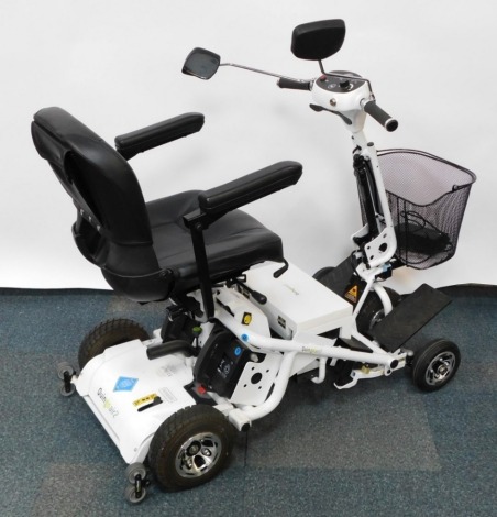 A Quingo Air 2 mobility scooter, QU2BE-SO1A, with battery.