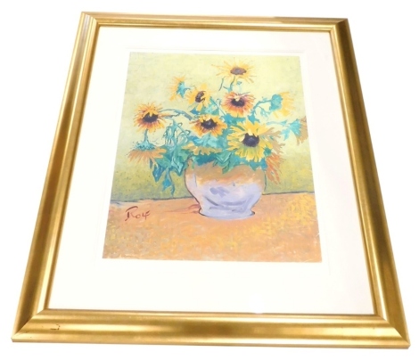 Rolf Harris (b.1930). Rolf on Art, Van Gogh, artist signed limited edition print, number 59 or 495, with certificate, 71cm x 51cm.