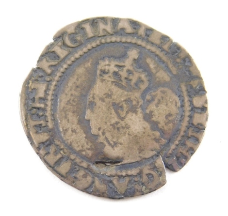 An Elizabeth I silver sixpence, 1572.