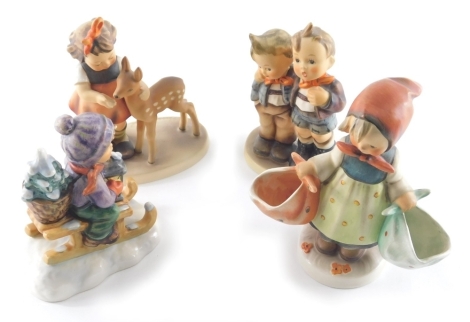 Various Goebel Hummel figures, to include Friends, 41cm high, etc. (4)