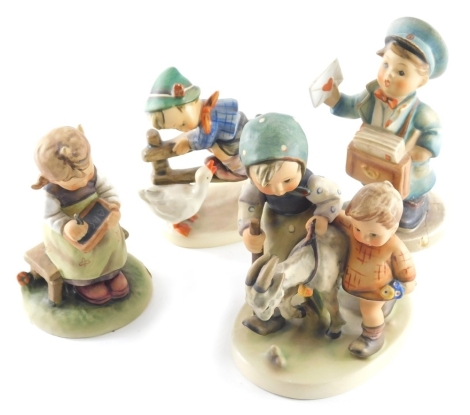 Various Goebel Hummel figures, to include Busy Student, 13cm high, etc. (4, AF)