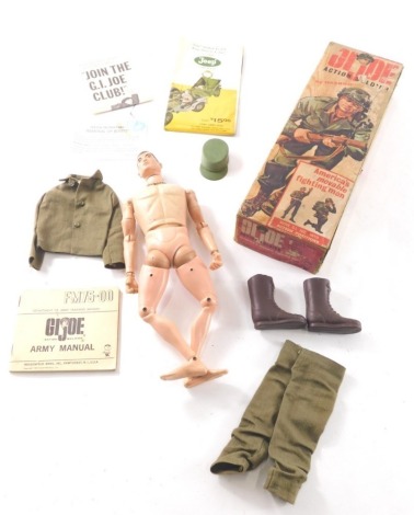 A Hasbro GI Joe action figure, with articulated limbs and clothing, 25cm high, with paperwork. (partially boxed)