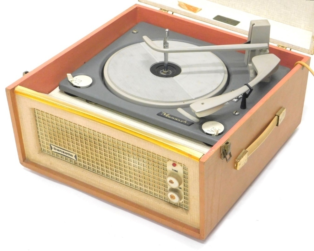 A 1960's vintage Dansette Monarch Bermuda table top record player, with