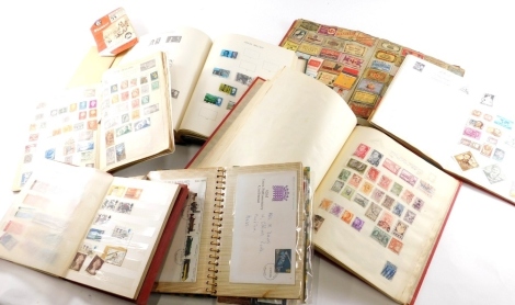Various stamps, a Windsor album containing GB used and collector's stamps, mainly QEII, various other accumulations of world stamps, Bulgaria, Austria, mainly mid 20thC and later, a quantity of collectable match boxes in an album, various other stamps, Ro