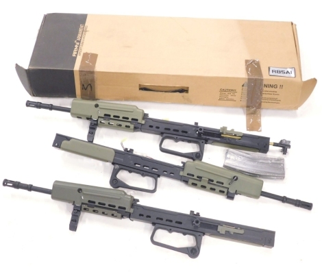 An Airsoft Guns & Accessories Army Armament R85A1 rifle section, 5.56mm. (3 in one box)