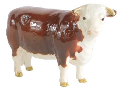 Beswick Hereford cow, Champion of Champions, printed marks beneath, 11cm high.