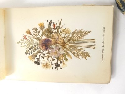 An early 20thC book of pressed flowers, to include Jordan and Jericho, etc., a Balmoral photograph album and an Ellis banjo sheet music book. (a quantity) - 2
