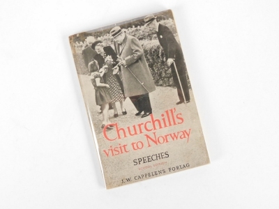 Churchill (Winston, Sir) CHURCHILL'S VISIT TO NORWAY SPEECHES (SCHOOL EDITION) publisher's limp wrappers, very fine, slip case with ties, 8vo, [Woods D(b)74], 1949 - 2