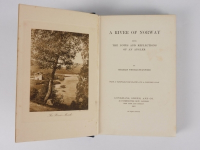 Thomas-Stanford (Charles) A RIVER OF NORWAY FIRST EDITION photogravure frontispiece and plates, [tissue guards], publisher's pictorial cloth, [40pp advertisements], - 2