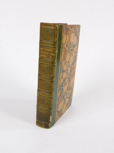 Wilson (William Rae) TRAVELS IN NORWAY, SWEDEN AND DENMARK FIRST EDITION engraved plates, title & frontispiece a little foxed, crushed morocco over patterned boards, spine uniformly sunned, 1826