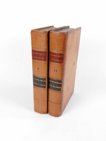 Blackstone (William) REPORTS OF CASES DETERMINED IN THE SEVERAL COURTS OF WESTMINSTER HALL FROM 1746 TO 1779... 2 vol., contemporary calf, tooled in blind, worn, rebacked, folio, W. Strahan, T. Cadell & D. Prince, 1781