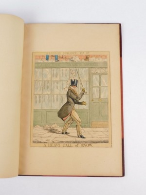 Deighton (Richard) A LONDON NUISANCE FIRST EDITION 6 hand-coloured etchings by Deighton, later red half morocco by Root & Sons, skilfully rebacked, folio [1835] - 3