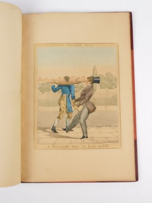 Deighton (Richard) A LONDON NUISANCE FIRST EDITION 6 hand-coloured etchings by Deighton, later red half morocco by Root & Sons, skilfully rebacked, folio [1835] - 5