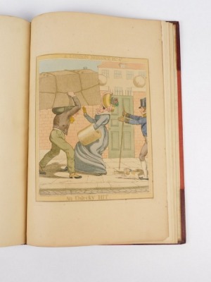 Deighton (Richard) A LONDON NUISANCE FIRST EDITION 6 hand-coloured etchings by Deighton, later red half morocco by Root & Sons, skilfully rebacked, folio [1835] - 6