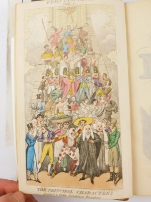 Egan (Pierce) REAL LIFE IN LONDON; OR, THE RAMBLES AND ADVENTURES OF BOB TALLYHO, ESQ... 2 vol. engraved frontispieces and 35 plates, hand coloured, t.e.g., fine calf by Root & Sons, gilt dentelles, spines gilt, morocco spine labels, [Abbey 280], 8vo, 182 - 3