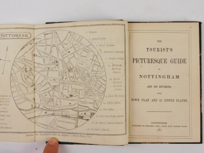 Shepherd.- THE TOURIST'S PICTURESQUE GUIDE TO NOTTINGHAM folding engraved map and plates, original wrappers conserved, later half calf over patterned boards, 8vo, 1871 - 3