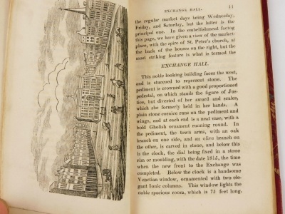 .- THE STRANGER'S GUIDE TO THE TOWN OF NOTTINGHAM engraved plates, original wrappers conserved, contemporary half calf over patterned boards, 8vo, 1827 - 3