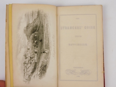 .- THE STRANGER'S GUIDE THROUGH NOTTINGHAM engraved plates, original wrappers conserved in excellent condition, bookplates, contemporary half calf over patterned boards, 8vo, 1848 - 3