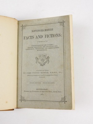 Briscoe (John Potter) 3 vol., in 1, original wrappers conserved in excellent condition, contemporary half calf over patterned boards, 8vo, Nottingham 1876-79 - 2