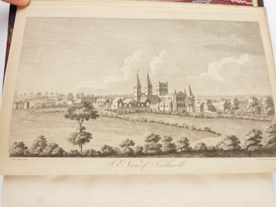 Rastall (W. Dickinson) A HISTORY OF THE ANTIQUITIES OF THE TOWN AND CHURCH OF SOUTHWELL... half-title, engraved frontispiece and plates, near-contemporary half calf over patterned boards, slightly rubbed, large 4to, G., G.J. and J. Robinson et al, 1787 - 3