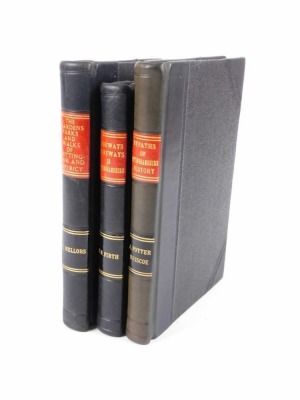 Mellors (Robert) THE GARDENS, PARKS AND WALKS OF NOTTINGHAM AND DISTRICT Nottingham,1926 § Firth (J.B.) HIGHWAYS AND BYWAYS IN NOTTIGHAMSHIRE 1924 § Potter Briscoe (J.) BYPATHS OF NOTTINGHAMSHIRE HISTORY 1905, later half calf over boards, morocco spine la