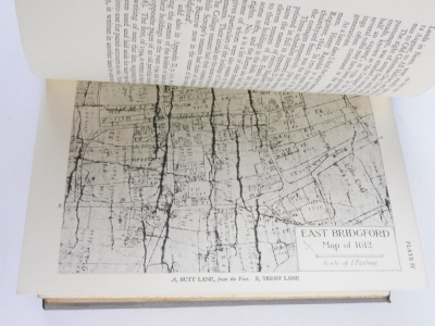 Du Bourlay Hill (Arthur) EAST BRIDGFORD frontispiece, folding map in pocket, publisher's cloth, dust-jacket, 8vo, Oxford, 1932 - 3