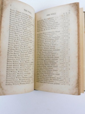 Elections.- THE POLL WITH THE PROCEEDINGS, SPEECHES &C TAKEN AT THE ELECTION...FOR EAST RETFORD CUM BASSETLAW...1831 contemporary ink ownership signature on title, later boards, 8vo, Retford, 1831 - 3