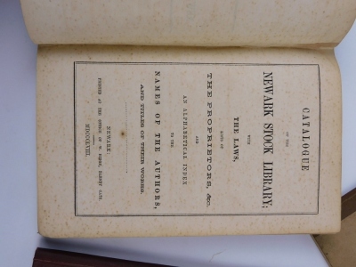 Withdrawn Pre-Sale by vendor Newark.- Libraries.- Ridge (William) A CATALOGUE OF THE BOOKS CONTAINED IN THE LIBRARY OF THE CHURCH OF SAINT MARY MAGDALENE IN NEWARK UPON TRENT..., 1854 § .- CATALOGUE OF THE NEWARK LIBRARY... 1848 § .- CATALOGUE OF THE NEWA - 3