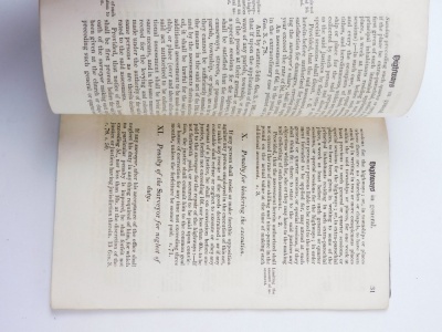 Roads.- Newark.- AN ABSTRACT OF THE ACT OF PARLIAMENT AS RELATE TO...TURNPIKE ROADS containing sealed appointment to Surveyor of the town of Knapthorpe, publisher's wrappers, 8vo, S. & C. Ridge, 1829 - 4