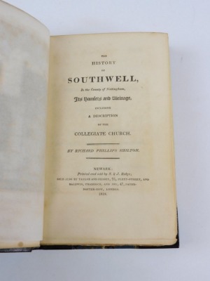 Shilton (Richard Phillips) THE HISTORY OF SOUTHWELL engraved frontispiece, bookplate of Alice Cropper, t.e.g., contemporary crushed morocco over patterned boards, 8vo, Newark, 1818 - 2