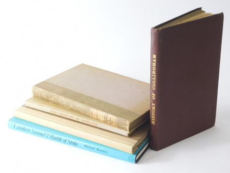 Wake (E.G.) THE HISTORY OF COLLINGHAM..., later cloth, limp wrappers bound-in, 1869 § Baldwin (A.B.) THE PENROSES OF FLEDBOROUGH PARSONAGE n.d., [c.1880]; and 3 others, Newark-related (5)