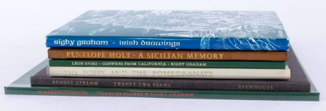 Graham (Rigby) A small selection of illustrated works, including THE POPPY AND THE POMEGRANATE, A SICILIAN MEMORY, IRISH DRAWINGS and twenty two poems, etc. 6vo.