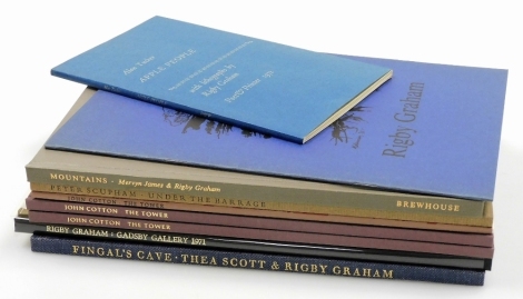 Graham (Rigby), a small selection of illustrated works, including Mountains, Under the Barrage, Apple People, The Tower (3), and Fingal's Cave, etc., 9vo.