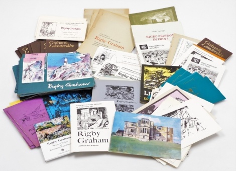 Rigby Graham, a collection of exhibition catalogues and printed promotional material. (a quantity)