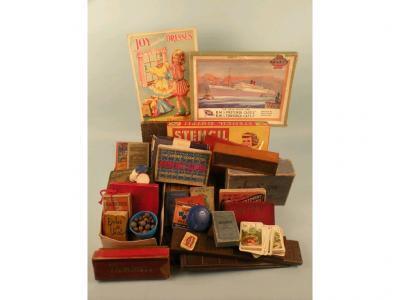 A quantity of Victorian and later board games