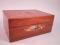 A Victorian rosewood work box