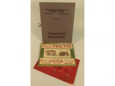 A William Foster & Co of Lincoln catalogue for traction engines