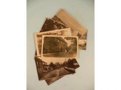 Borden - four postcards and eight others including pig farmer loading horse drawn carriage