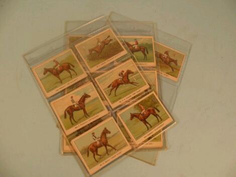 A set of Turf cigarette cards of winners on the turf 1923