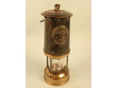 A miners lamp, the Protector Lamp and Lighting Company Ltd, Eccles, Manchester No