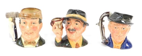 Three large Kevin Pearson and Geoff Blower Royal Doulton character jugs series for Kevin Francis Ceramics, comprising The Collector D6796, Antique Dealer No 509, and The Auctioneer D6838, each numbered 509 of a limited series of 5000, and bearing Kevin F